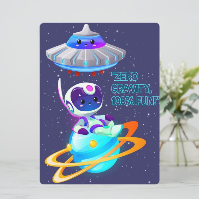 UTOMJORDISK, UNIVERSUM, RYMDKAPSEL, PLANET OCH AST JULKORT (Stående Fram)