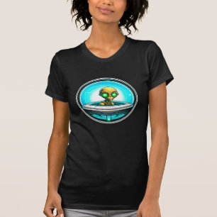 Utomjordisk utomjording flygande en UFO T Shirt
