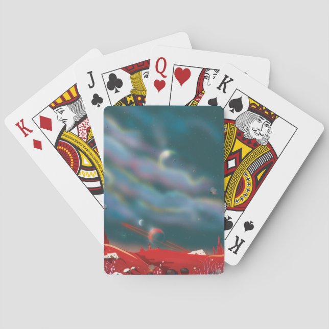 Utomjordisk värld casinokort (Baksidan)