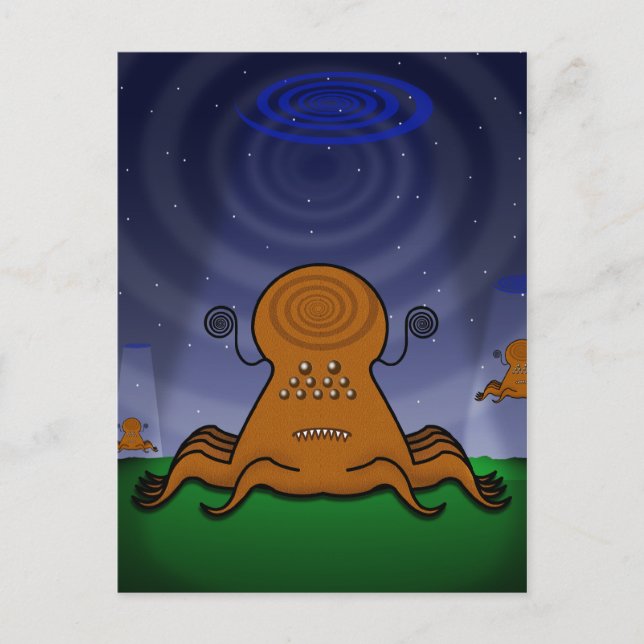 UTOMJORDISKA! Brevkort Vykort (Framsida)