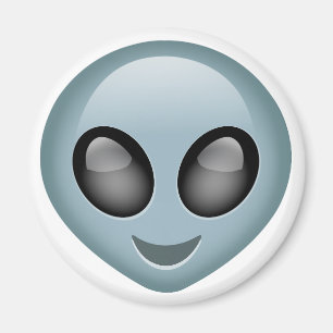 Utomjordiska främmande Emoji Magnet