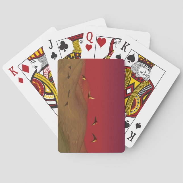 Utomjordiskt flyg casinokort (Baksidan)