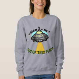 Utomjordiskt rymdskeppsstråle Kvinnors grundläggan T Shirt