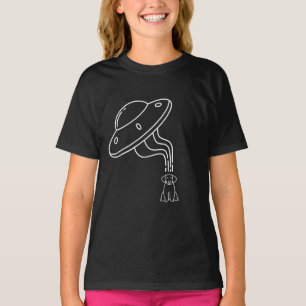 Utomjordiskt UFO bortför en hundvalp T Shirt
