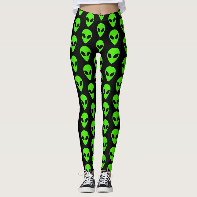 Utomjordiskt UFO-mönster  Leggings (Framsida)