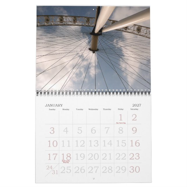 Utomlands kalender (Jan 2027)