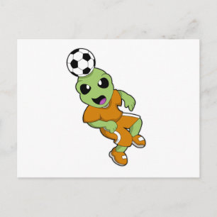 Utomling på fotbolls sport vykort