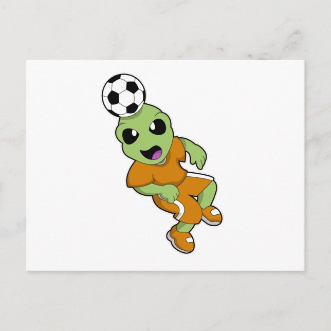 Utomling på fotbolls sport vykort (Framsida)