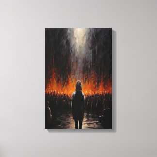 Utomstående: Dramatisk Abstrakt Art Canvastryck