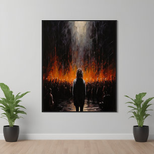 Utomstående: Dramatisk Abstrakt Art Poster