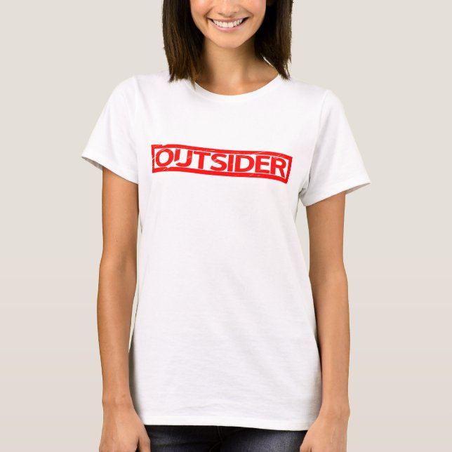 Utomstående Frimärke T Shirt (Framsida)