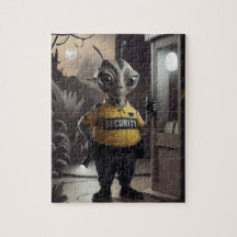 Utomstående säkerhetsvakt.