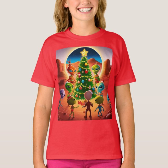 Utomstirdare som firar högtider t shirt (Framsida)