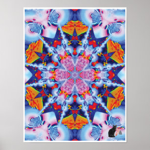 Utopi Kinetic Collage Kaleidoscope Poster
