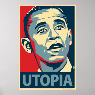 Utopia - Obama parodiaffisch Poster