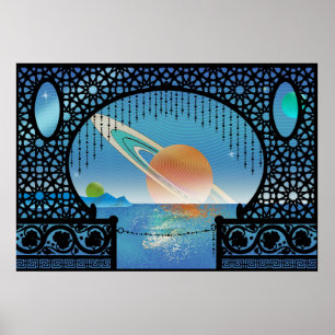 Utopia Plenisha Bungalow ~ Interplanetära resor Poster
