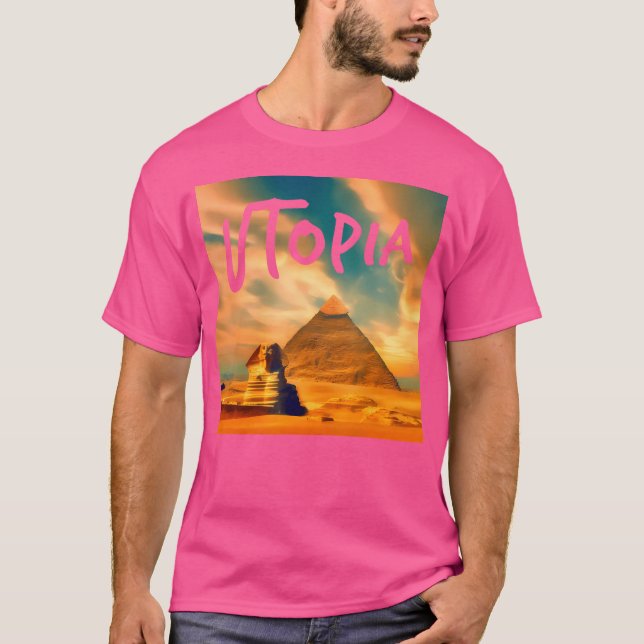 Utopia Rap Trap Hip hop Music T Shirt (Framsida)