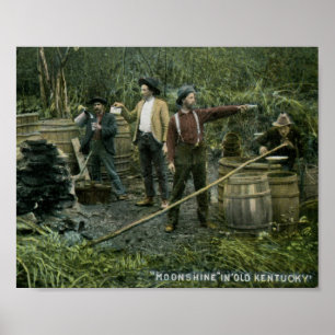 Utopierstillbild i gammal Kentucky vintage 1908 Poster