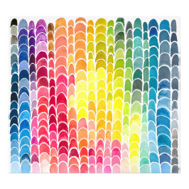 Utopins regnbåge, vattenfärgsdiagram Färg Mönster Fototryck