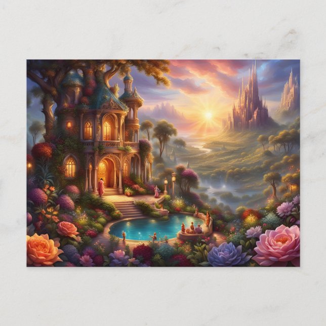 Utopische Welten zum träumen Kalenderbatt Nov.2024 Meddelande Vykort (Framsida)