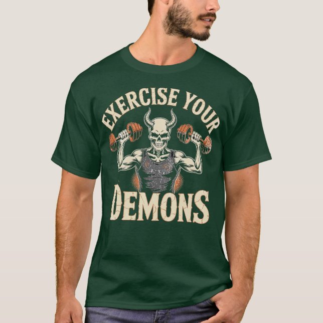 Utöva dina demoner-fotoomi t shirt (Framsida)