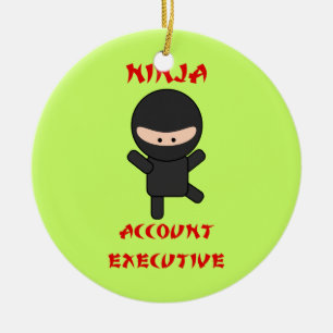 Utöva Ninja konto Julgransprydnad Keramik