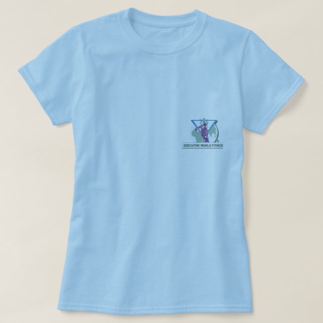 Utöva skjorta för världskonditionutslagsplats t shirt (Design framsida)