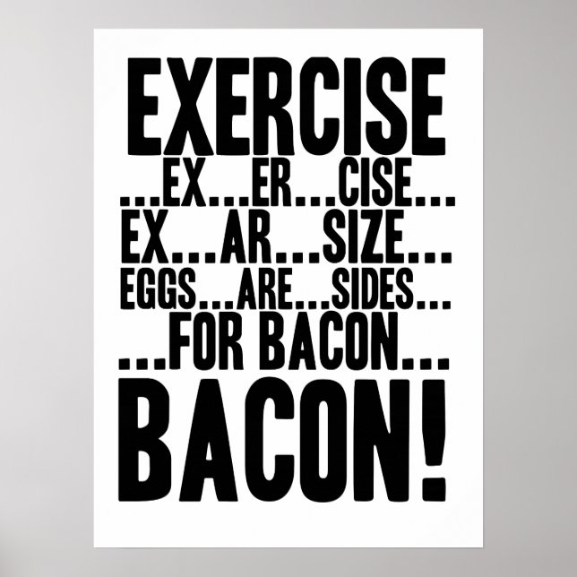 Utövande... Ägg är Sidor...för BACON! Poster (Framsidan)
