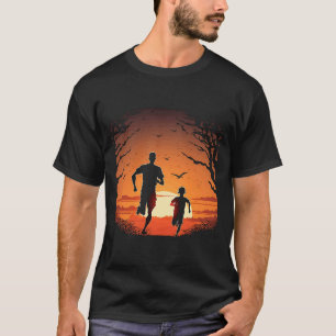 Utövande av Fitness Enthusiast Far an T Shirt