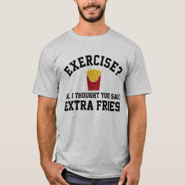 Utövande av Fransk i Extra färdas med mat som inte Tee Shirt