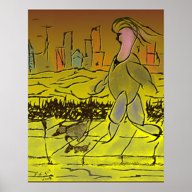 Utövande av människan poster (Framsidan)