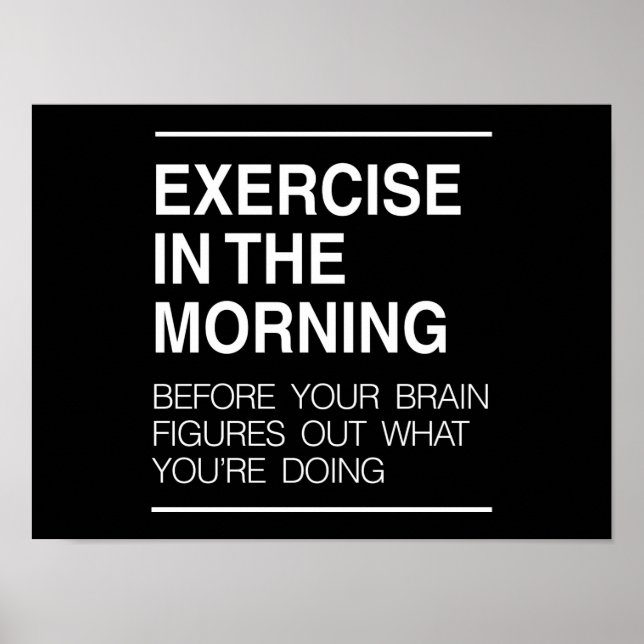 Utövande på morgonen poster (Framsidan)