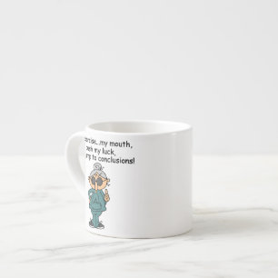 Utövande, push, jump Humor Espressomugg