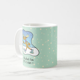 Utövande Reindeer-jul Kaffemugg
