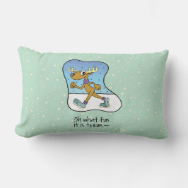 Utövande Reindeer-jul Lumbarkudde