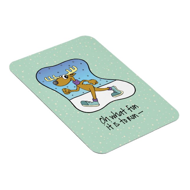 Utövande Reindeer-jul Magnet (Högersidan)