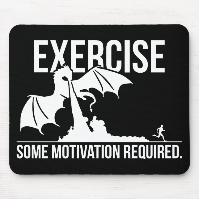 Utövande, viss motivation krävs, Dragon - Lustigt Musmatta (Framsidan)