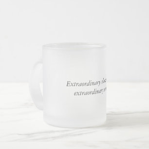 Utöver det vanliga fordrar den frostade Glass Frostad Glasmugg