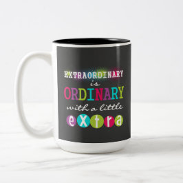 Utöver det vanliga mugg för svart tavla för