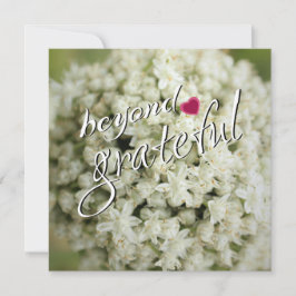 Utöver tacksamma, platta tackkort tack kort