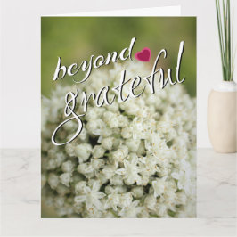 Utöver tacksamma tackkort