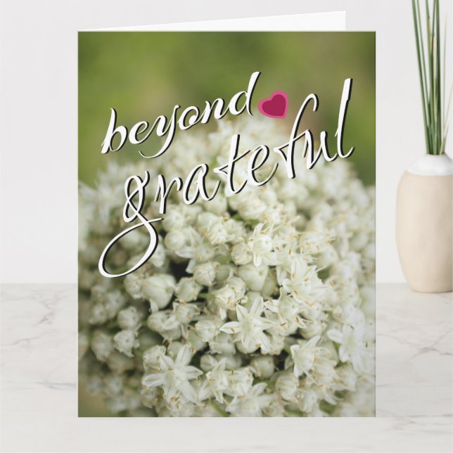 Utöver tacksamma tackkort (Framsida)