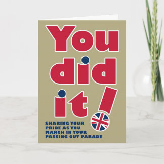 Utpassering av Roligten Parad British Mod Design Kort