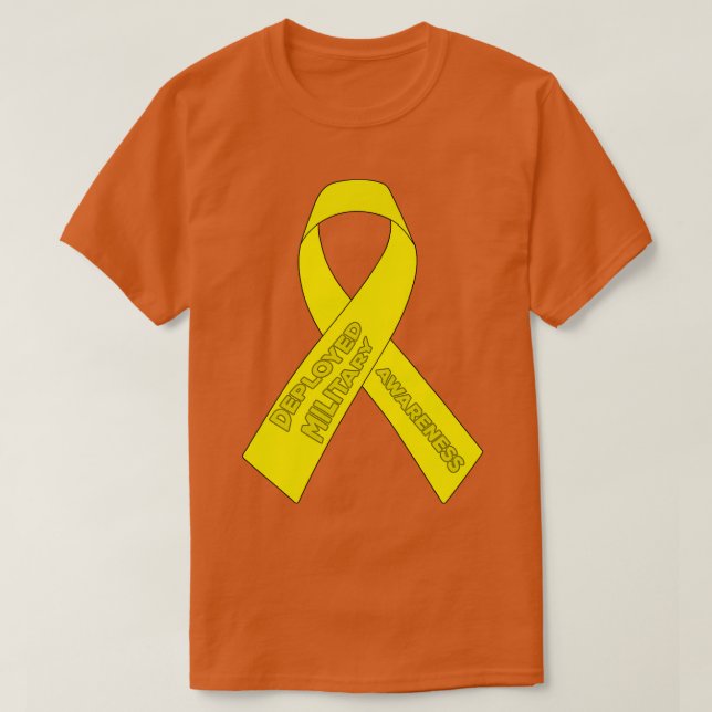Utplacerad militär medvetenhet t shirt (Design framsida)