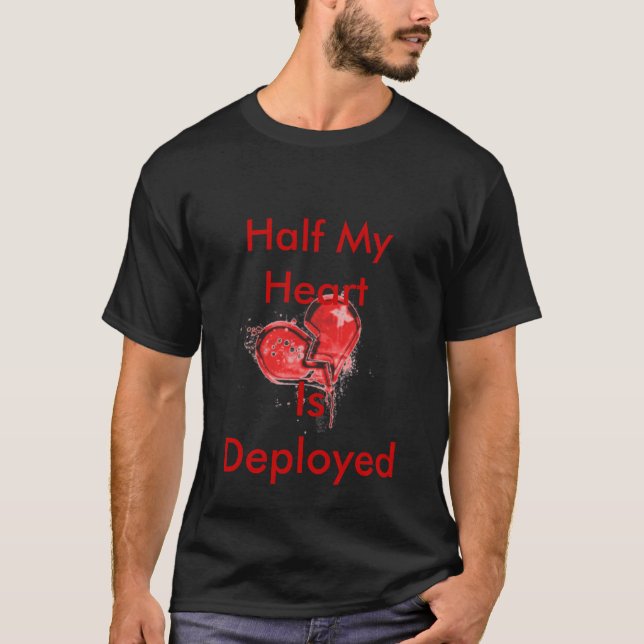 Utplaceras halvan min hjärta, tee shirt (Framsida)
