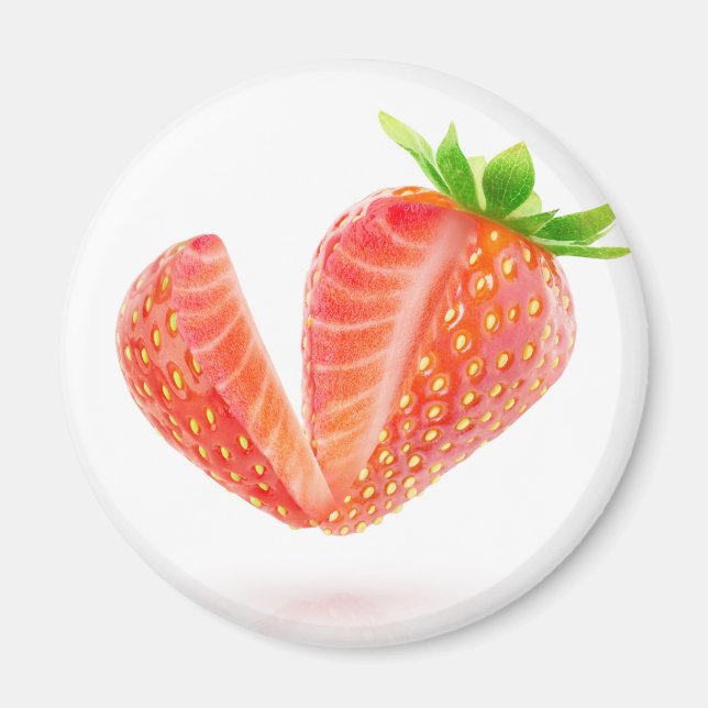 Utplåna jordgubbsbär magnet (Framsidan)