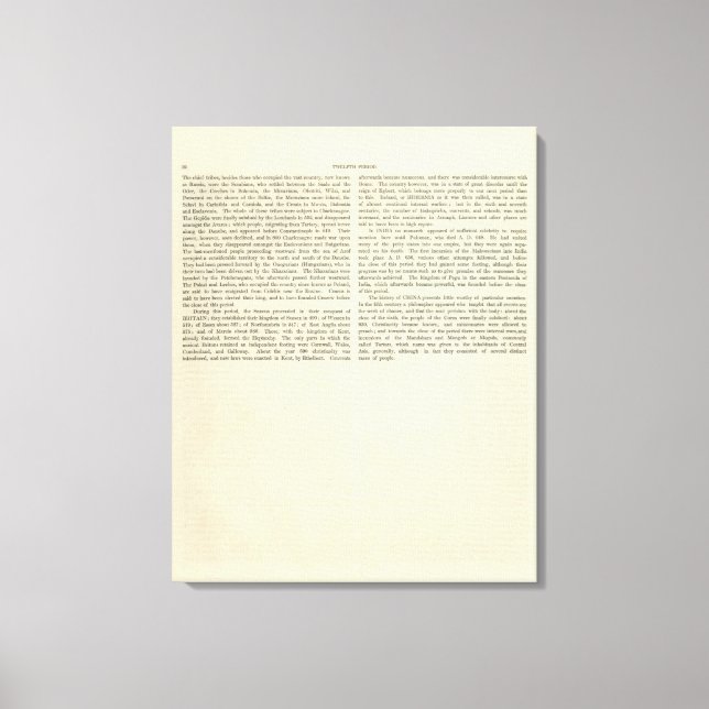 Utplåning av Charlemagne 814 AD 2 Canvastryck (Framsida)