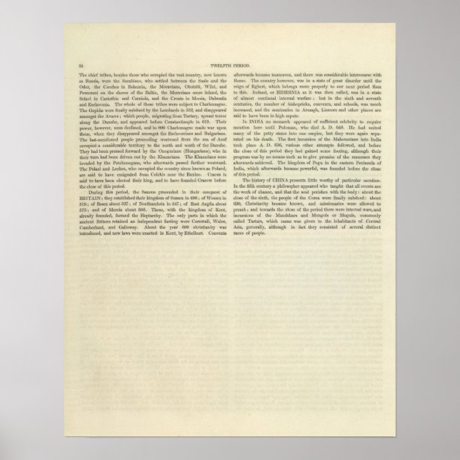 Utplåning av Charlemagne 814 AD 2 Poster (Framsidan)