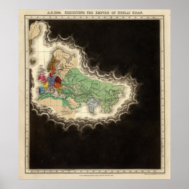 Utplåning av Kublai Khan 1294 AD Poster (Framsidan)