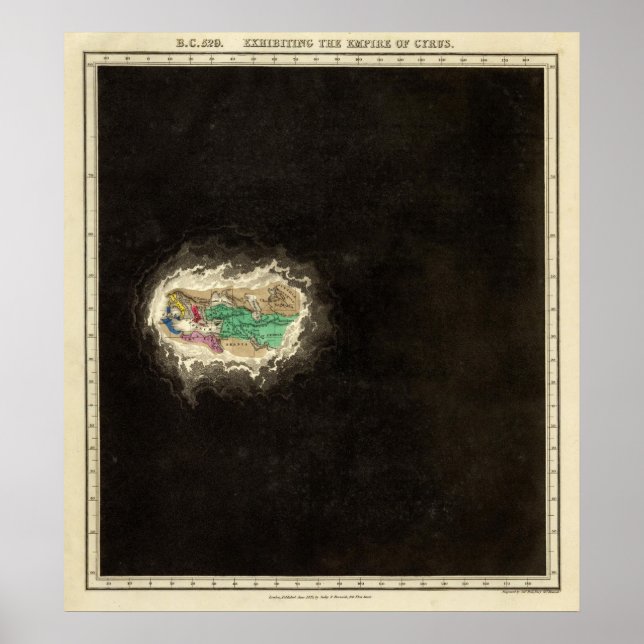 Utplåning av riket Cyrus 529 BC Poster (Framsidan)